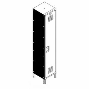 LYON KKLECPSF72P18-1 End Panel For Flat-Top Locker, 18 Inch X 18 Inch X 72 Inch, 2 Panels, Steel | CR9YRT 795FR7
