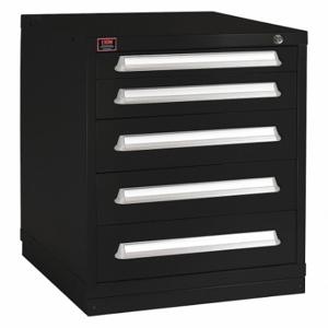 LYON KKM353030000BIL Modular Drawer Cabinet, 30 Inch Size x 28 1/4 Inch Size x 59 1/4 in, 5 Drawers, Black | CR9YMA 55XL64
