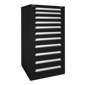 LYON KKM683030000FIL Modular Drawer Cabinet, 30 x 28 1/4 x 59 1/4 Inch Size, 11 Drawers, Black, Steel, Multiple | CR9YMM 55XL63