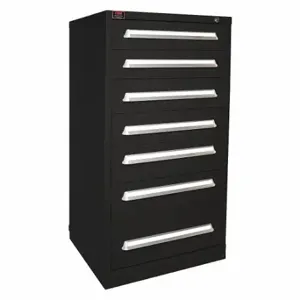 LYON KKM683030000GIL Modular Drawer Cabinet, 30 Inch Size x 28 1/4 Inch Size x 59 1/4 in, 7 Drawers, Black | CR9YMC 55XL60