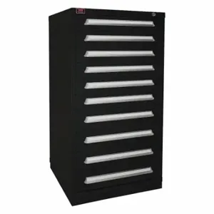 LYON KKM6830301009IL Modular Drawer Cabinet, 30 x 28 1/4 x 59 1/4 Inch Size, 10 Drawers, Black, Steel, Multiple | CR9YML 55XL65