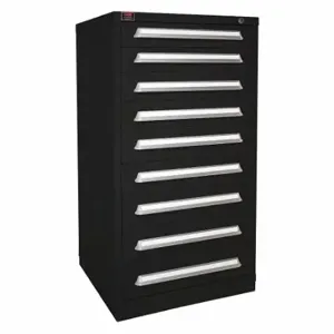 LYON KKM6830301011IL Modular Drawer Cabinet, 30 Inch Size x 28 1/4 Inch Size x 59 1/4 in, 9 Drawers, Black | CR9YMH 55XL67