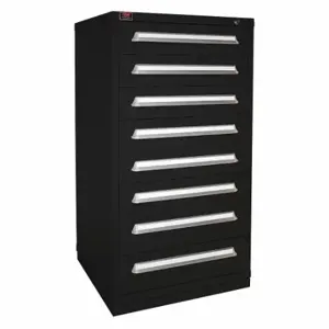 LYON KKM6830301014IL Modular Drawer Cabinet, 30 x 28 1/4 x 59 1/4 Inch Size, 8 Drawers, 104 Compartments, Black | CR9YMP 55XL66