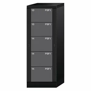 LYON KKN6822300WPNI Gear Locker, 59-1/4 Inch Overall Height, Black | CF2BUX 55YC43