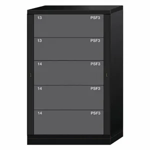 LYON KKN6836300WPNI Gear Locker, 59-1/4 Inch Overall Height, Black | CF2BUZ 55YC45