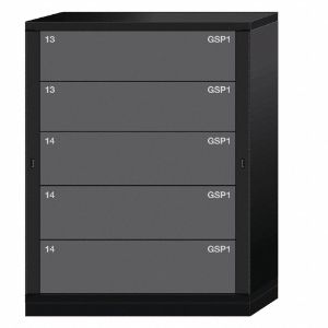 LYON KKN6845300WPNI Gear Locker, 59-1/4 Inch Overall Height, Black | CF2BUV 55YC41
