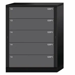 LYON KKN6845300WPNI Gear Locker, 59-1/4 Inch Overall Height, Black | CF2BUV 55YC41