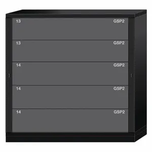 LYON KKN6860300WPNI Gear Locker, 59-1/4 Inch Overall Height, Black | CF2BUW 55YC42