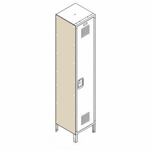LYON PPLECPSF60P18-1 End Panel For Flat-Top Locker, 18 Inch X 18 Inch X 60 Inch, 2 Panels, Steel | CR9YRP 795FP8