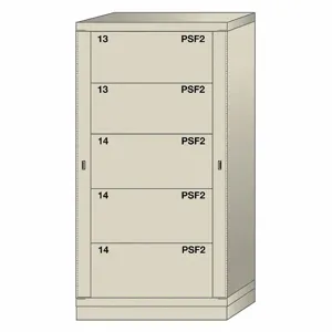 LYON PPN6830300WPNI Gear Locker, 59-1/4 Inch Overall Height, Beige | CF2BVD 55YC51