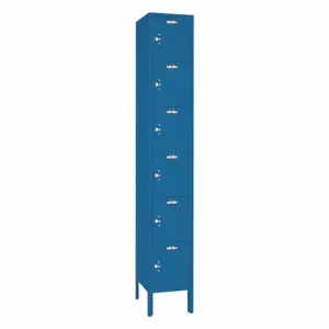 LYON X6C5332 Wardrobe Locker, 12 Inch x 12 Inch x 78 Inch, 6 Tiers, 1 Units Wide, Louvered | CR9ZAB 55XY30