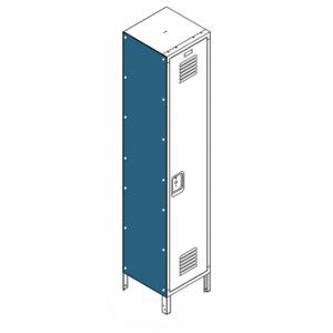 LYON X6LECPSF72P18-1 End Panel For Flat-Top Locker, 18 Inch X 18 Inch X 72 Inch, 2 Panels, Steel | CR9YRU 795FR5