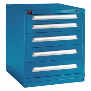 LYON X6M353030000BIL Modular Drawer Cabinet, 30 Inch Size x 28 1/4 Inch Size x 59 1/4 in, 5 Drawers, Blue | CR9YMR 55XL54