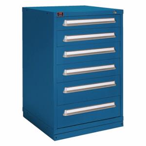 LYON X6M4930301008IL Modular Drawer Cabinet, 30 Inch Size x 28 1/4 Inch Size x 44 1/4 in, 6 Drawers, Blue | CR9YLM 55XL50