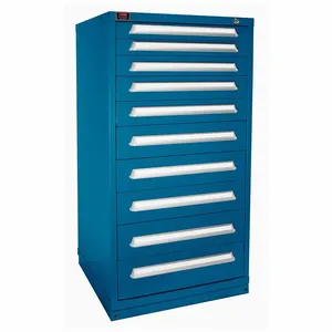 LYON X6M683030000CIL Modular Drawer Cabinet, 30 Inch Size x 28 1/4 Inch Size x 59 1/4 in, 10 Drawers, Blue | CR9YLR 55VU24