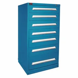 LYON X6M683030000GIL Modular Drawer Cabinet, 30 Inch Size x 28 1/4 Inch Size x 59 1/4 in, 7 Drawers, Blue | CR9YMD 55XL51