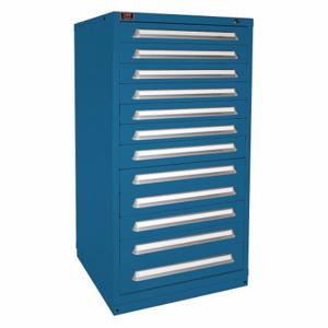 LYON X6M6830301005IL Modular Drawer Cabinet, 30 Inch Size x 28 1/4 Inch Size x 59 1/4 in, 12 Drawers, Blue | CR9YLY 55XL49