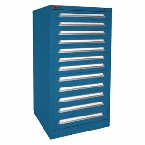 LYON X6M6830301005IL Modular Drawer Cabinet, 30 Inch Size x 28 1/4 Inch Size x 59 1/4 in, 12 Drawers, Blue | CR9YLY 55XL49