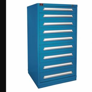 LYON X6M6830301011IL Modular Drawer Cabinet, 30 Inch Size x 28 1/4 Inch Size x 59 1/4 in, 9 Drawers, Blue | CR9YMJ 55XL57