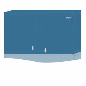 LYON X6N35603010550L Modular Shelf Cabinet, 30 Inch Size x 28 1/4 Inch Size x 31 in, 2 Fixed Shelves, Frame | CR9YBT 55XM12