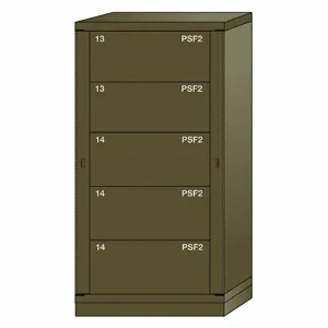 LYON XJN6830300WPNI Gear Locker, 59-1/4 Inch Overall Height, Green | CF2BUM 55YC58