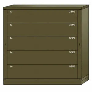 LYON XJN6860300WPNI Gear Locker, 59-1/4 Inch Overall Height, Green | CF2BUK 55YC56