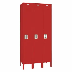 LYON YFC50123 Wardrobe Locker, 36 x 15 x 66 Inch Size, Louvered, 1 Tiers, 3 Units Wide | CR9ZFF 55XZ43