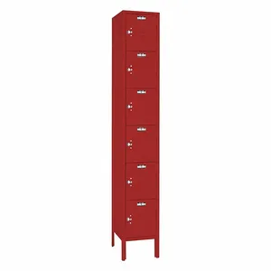 LYON YFC5332 Wardrobe Locker, 12 x 12 x 78 Inch Size, 6 Tiers, 1 Units Wide, Louvered | CR9ZAF 55YA15