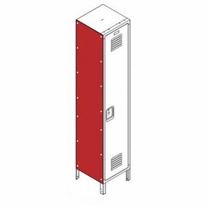 LYON YFLECPSF72P15-1 End Panel For Flat-Top Locker, 15 Inch X 15 Inch X 72 Inch, 2 Panels, Steel | CR9YRK 795FP4