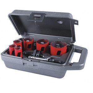 M. K. MORSE MHS04P 8-Piece Hole Saw Kit for Metal, Range of Saw Sizes 3/4 Inch to 2-1/4 Inch | CD2FXC 53WP29