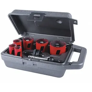 M. K. MORSE MHS04P 8-Piece Hole Saw Kit for Metal, Range of Saw Sizes 3/4 Inch to 2-1/4 Inch | CD2FXC 53WP29