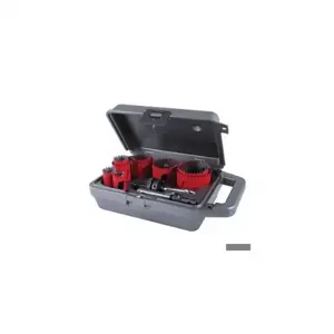 M. K. MORSE MHS100 Hole Saw Kit, 11-Piece, For Metal, Range of Saw Sizes 3/4 Inch to 2-1/2 Inch | CD3LKT 53WP26