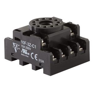 MACROMATIC 10F-3Z-C1 Socket, 8 Pin Octal, Round, 10A, 250V | CL2MFT