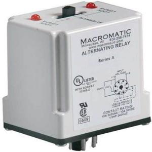 MACROMATIC ARP012A6R Alternating Relay DPDT, 12V AC/DC, 10A | CD6XLN