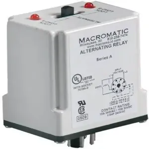 MACROMATIC ARP024A6R Alternating Relay SPDT, 24V AC/DC, 10A | CD4YEY