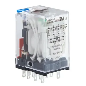 MACROMATIC GB024A4 General Purpose, Blade Style Relay, 24V AC, 4 Pole | CL2MFH