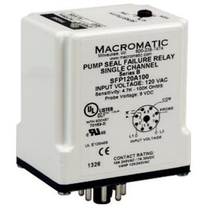 MACROMATIC SFP024A250 Pump Seal Failure Relay, 3VA, Indicator Style LED, -40 to 85 Deg C | CD6FQU