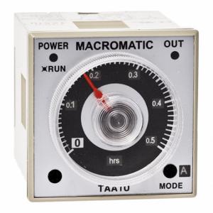 MACROMATIC TAA1U-G Time Delay Relay, Socket Mounted, 100 to 240V DC/24 to 240VAC, 5 A, 8 Pins/Terminals | CR9ZLF 803F31