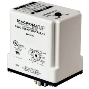 MACROMATIC TCP8G100 Pump Seal Failure Relay, 3VA, Indicator Style LED, -40 to 85 Deg C | CD6FRM