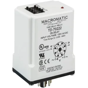 MACROMATIC TD-70522 Time Delay Relay, 120V AC/DC, 10A | CD4YKK