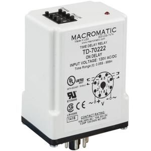 MACROMATIC TD-78168 Time Delay Relay, 24V AC/DC, 10A | CD4YLQ