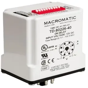 MACROMATIC TD-84121-42 Time Delay Relay, 10-10230 Sec, 240VAC, 10A | CD4ZBX