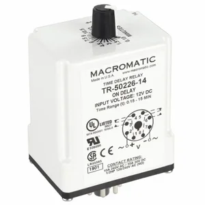 MACROMATIC TR-50226-14 Time Relay On Delay 9 Sec. 12vdc | AG3UEN 33VC06