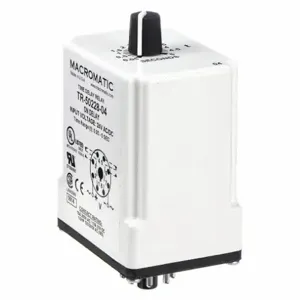 MACROMATIC TR-50228-04 Timer Relay, 5 Sec, 8 Pin, 10A, 24V AC/DC | AF7YTB 23NU85