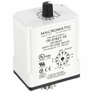 MACROMATIC TR-51621-10 Time Relay, Off Delay, 1.8 Sec, 240VAC | AG3UFA 33VC17