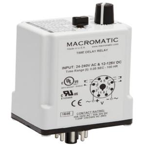 MACROMATIC TR-6082U Time Delay Relay, 24-240VAC, 10A | CD6EJL