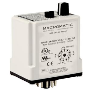 MACROMATIC TR-6172U Time Delay Relay, 24-240VAC, 10A | CD6EJQ