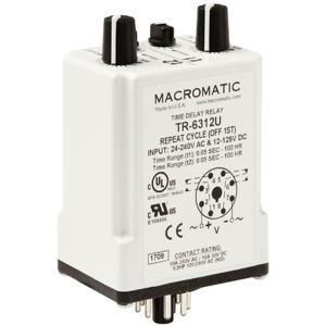 MACROMATIC TR-6312U Time Delay Relay, 240VAC, Watch-Dog, 11 Pin, DPDT | CD3ZHU