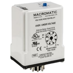 MACROMATIC VMP240AX Voltage Sensing Relay, 30VA, Indicator Style LED, -40 to 85 Deg C | CD6ZXU