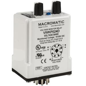 MACROMATIC VWKP120A Voltage Sensing Relay, 30VA, Indicator Style LED, -40 to 85 Deg C | CD6FTJ